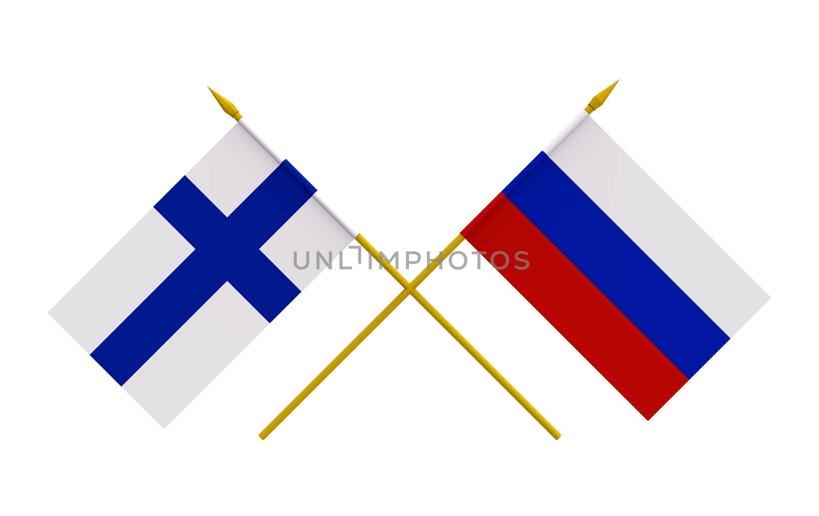 Flags, Finland and Russia by Boris15