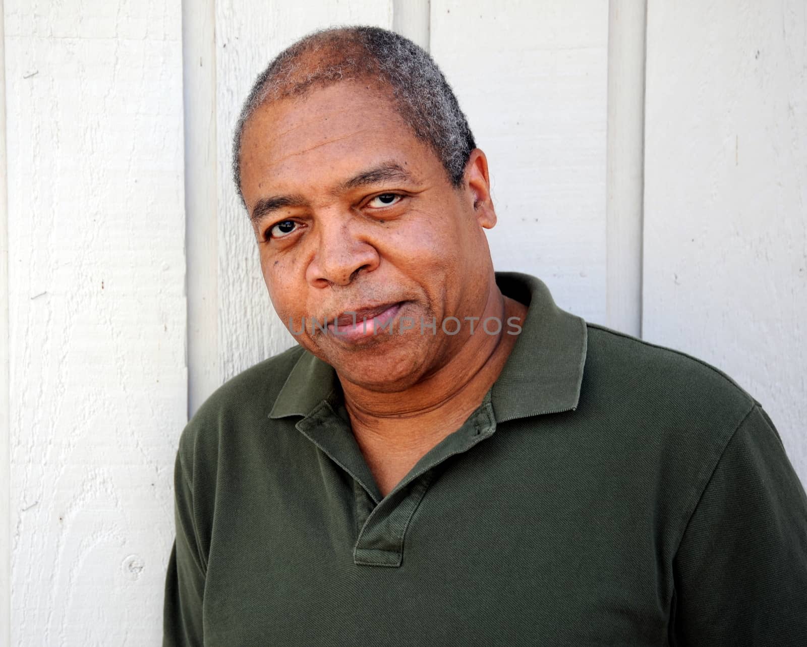 African american male expressions outside.