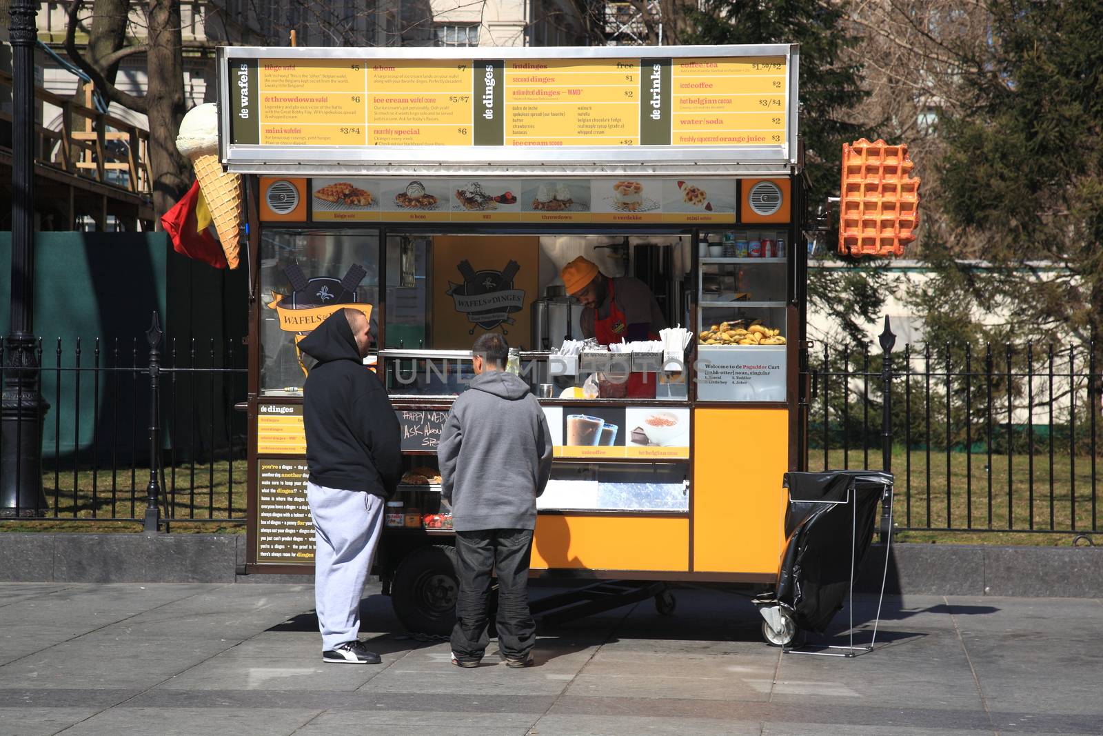 A Wafels & Dinges stand in New York City.
