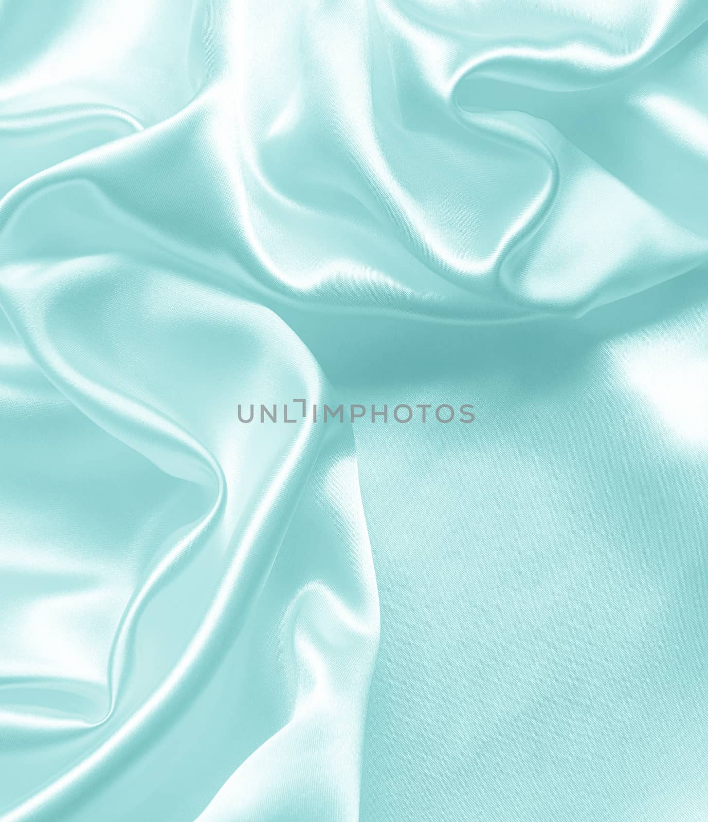 Smooth elegant blue silk or satin as background  by oxanatravel