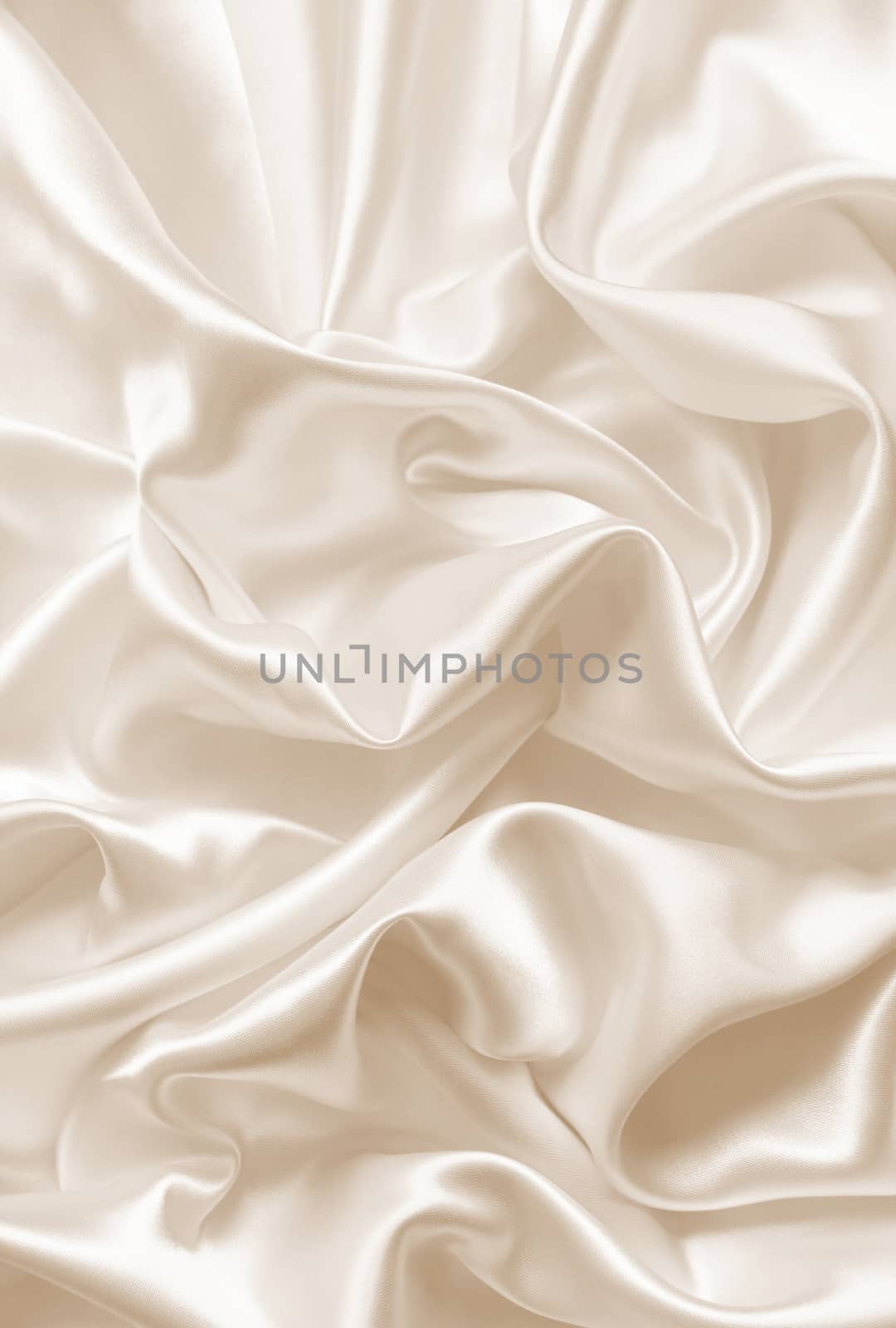 Smooth elegant golden silk as wedding background. In Sepia toned by oxanatravel