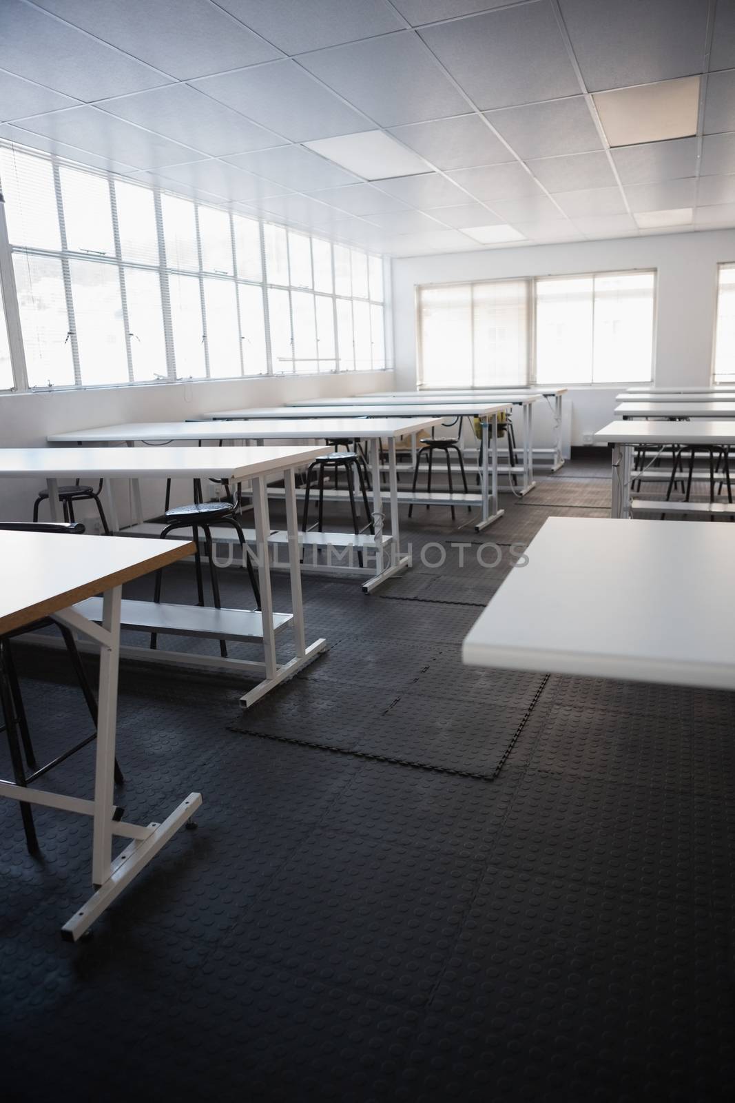 Empty class room in college