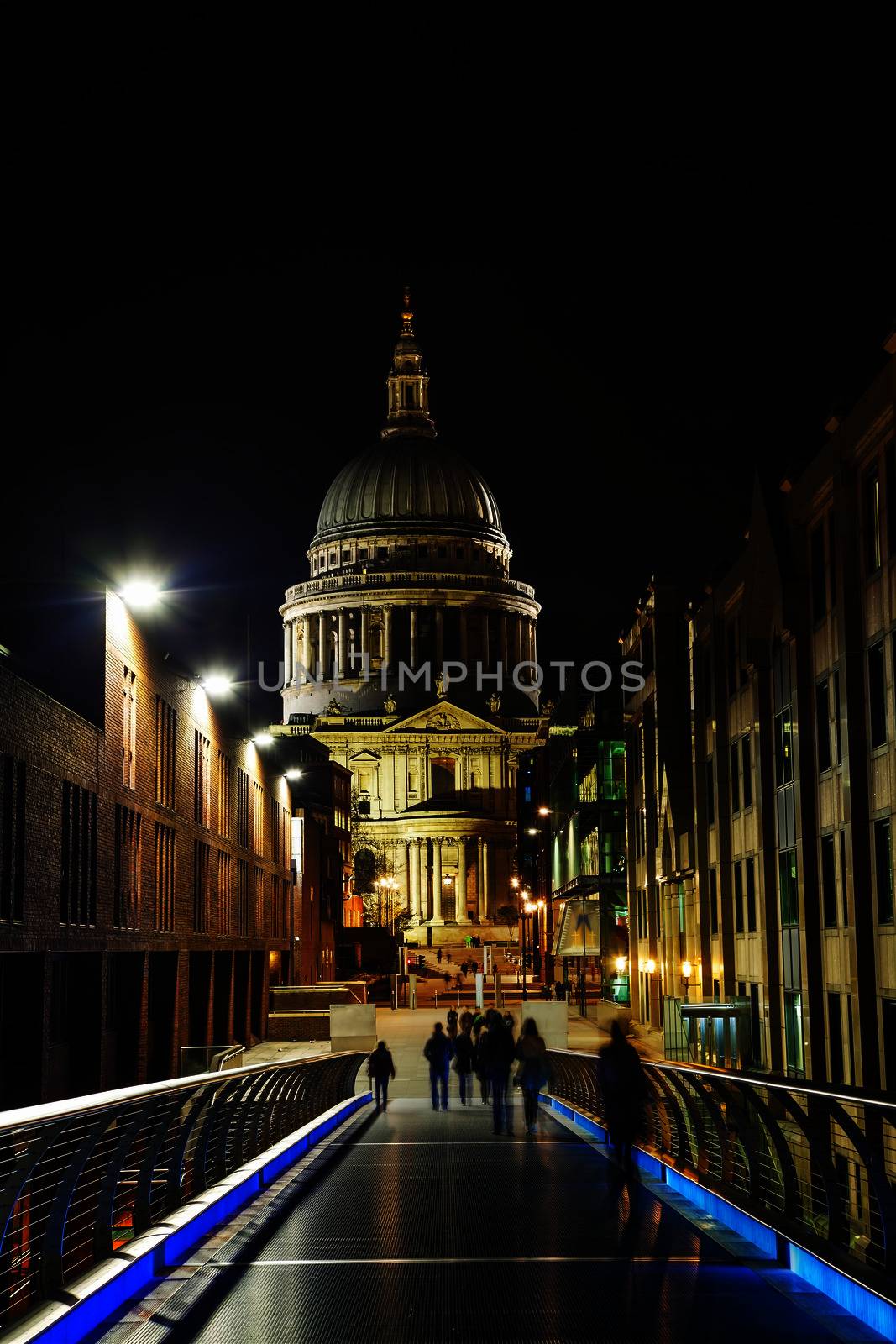 Saint Paul's cathedral in London, United Kingdom in the evening