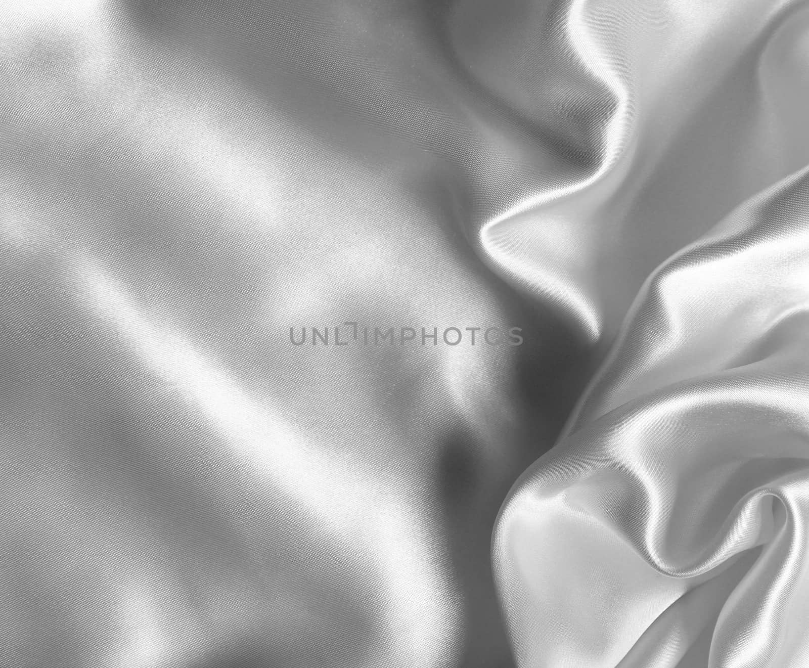 Smooth elegant white silk or satin as wedding background by oxanatravel