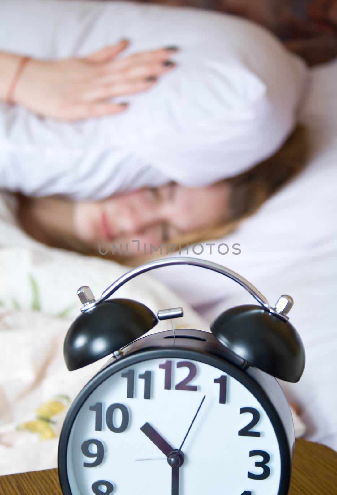 Sleep, wake up with alarm clock by Irina1977