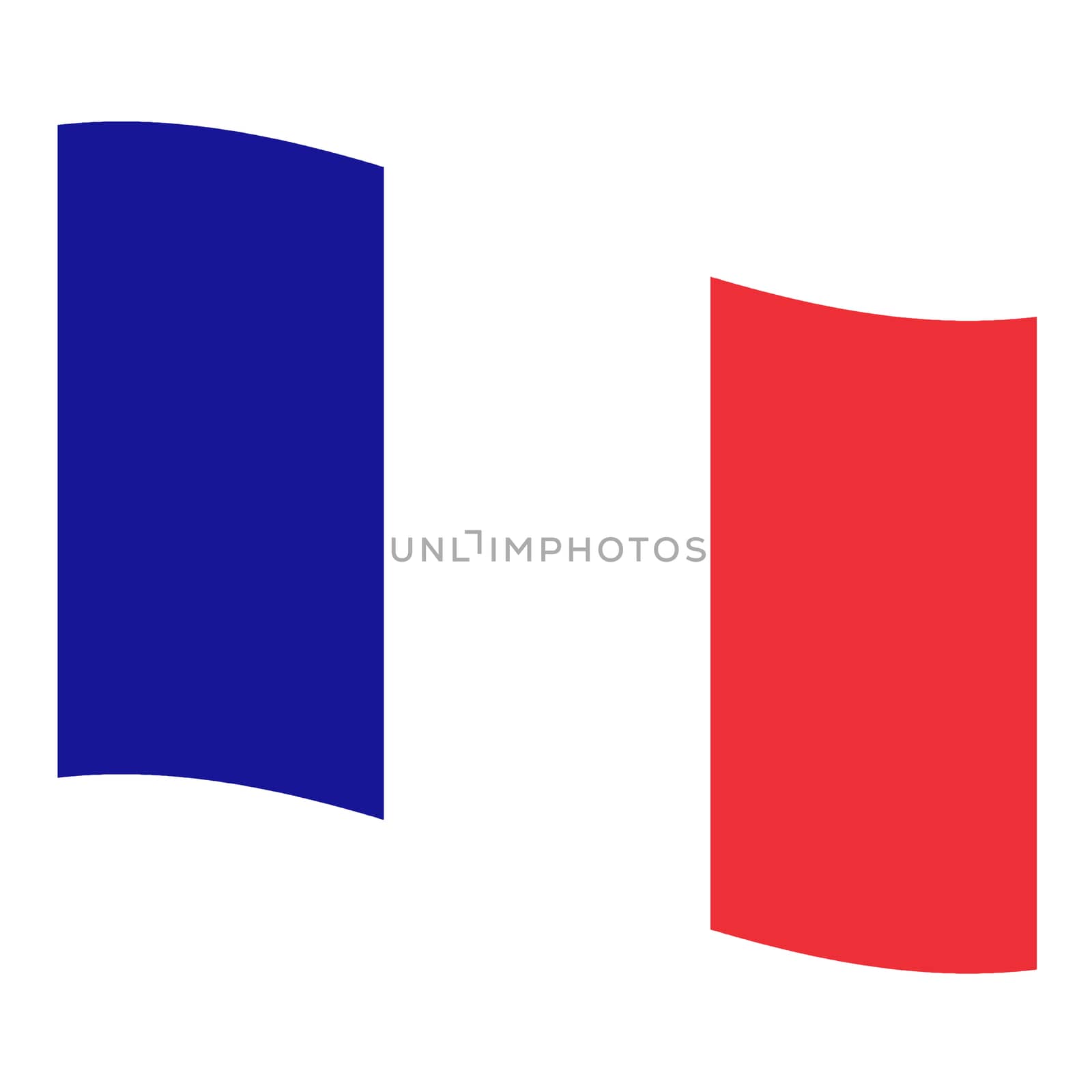 France flag rippled by claudiodivizia