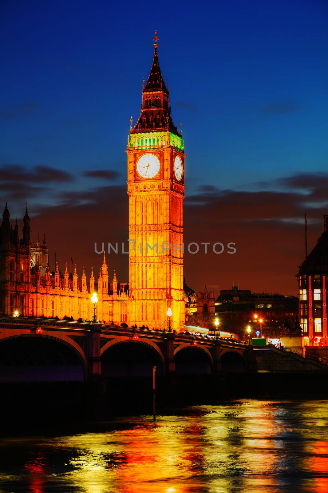 London with the Clock Tower and Houses of Parliament by AndreyKr