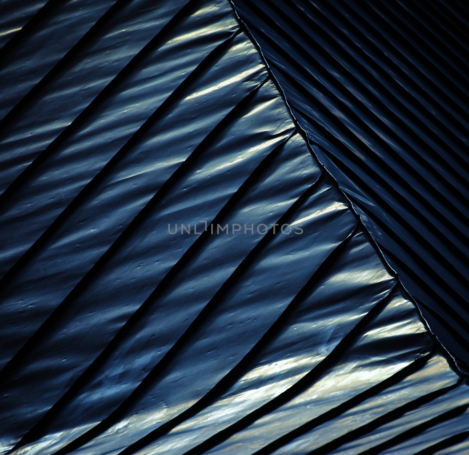 abstract background or texture detail blue steel roof