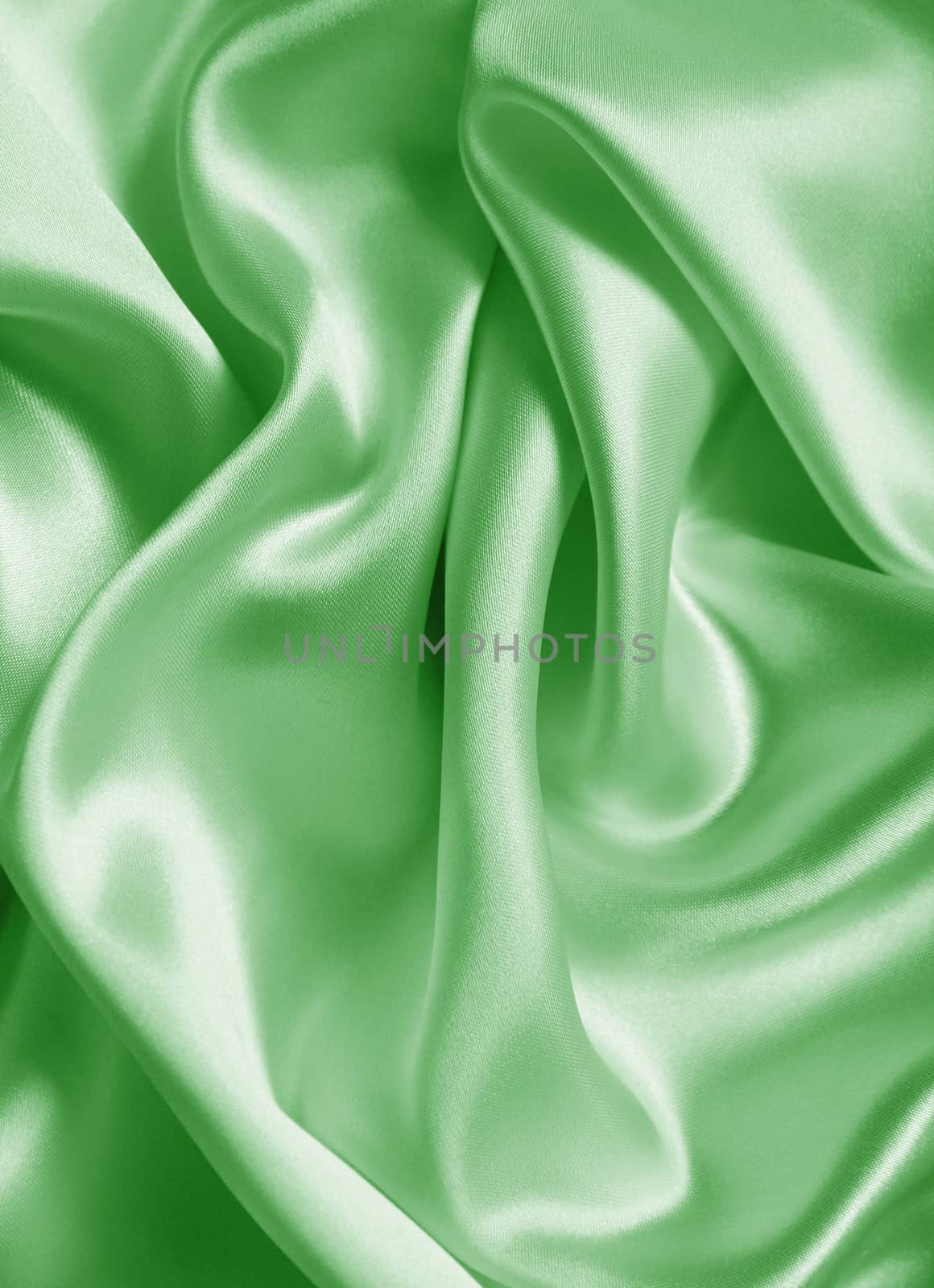 Smooth elegant green silk or satin can use as background