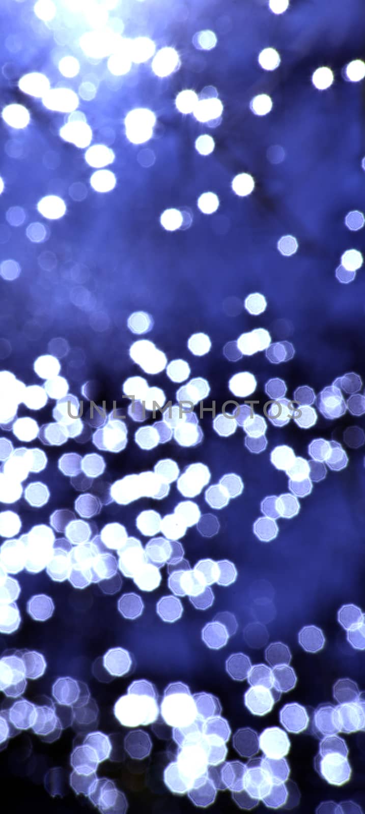 Vertical photo of a Blue bokeh