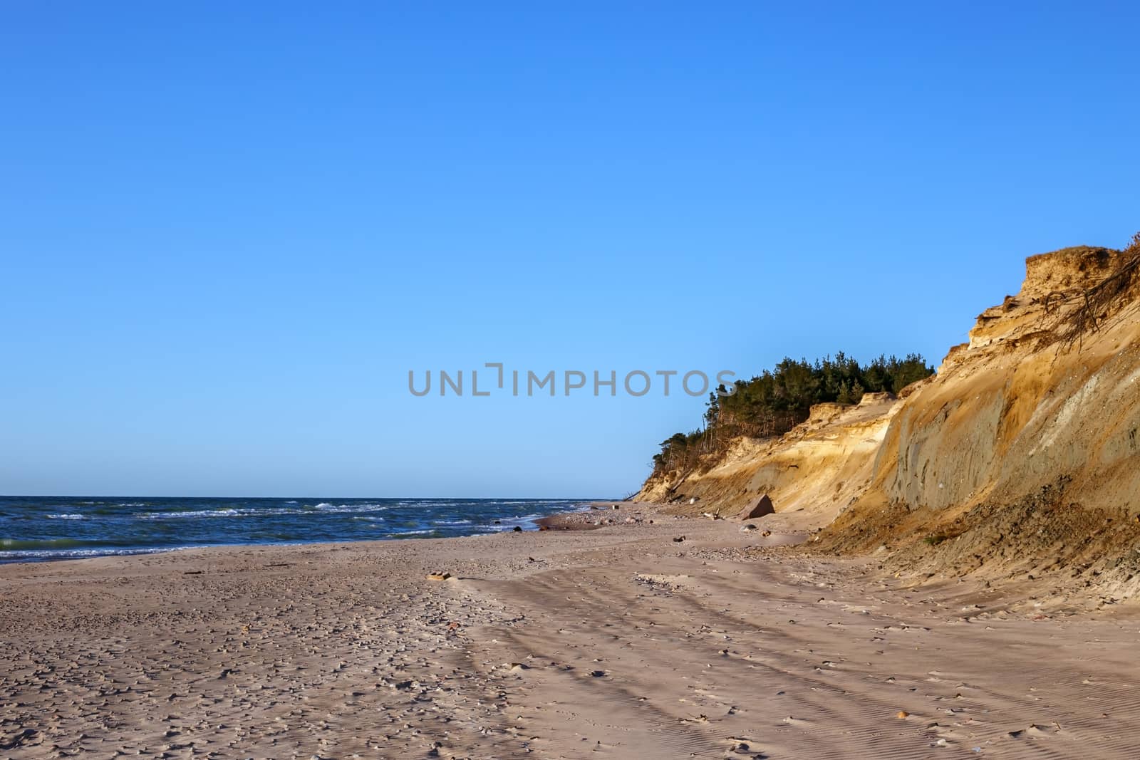 shore of the Baltic Sea,Ventspils,Latvia