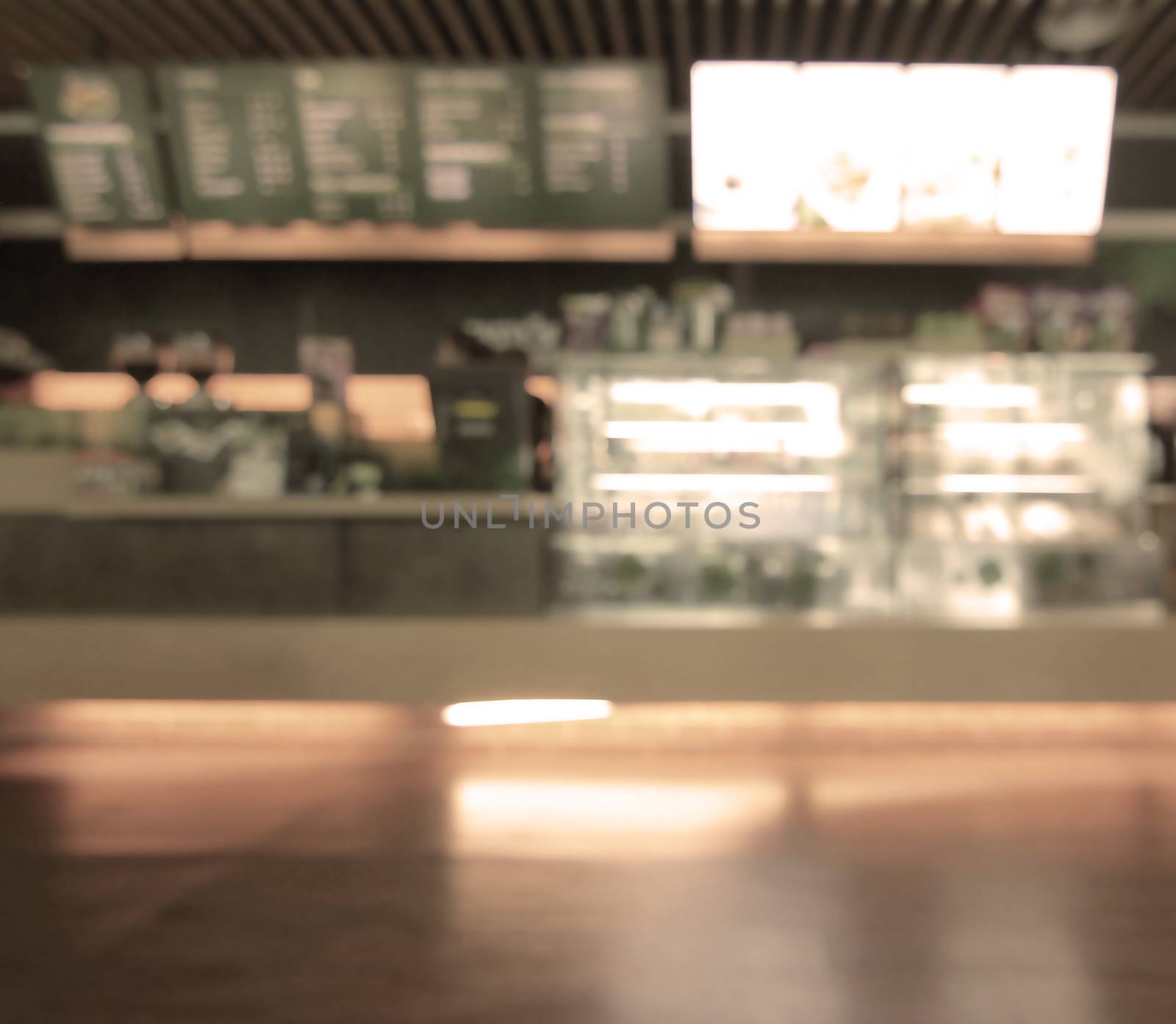 Coffee shop blur for background