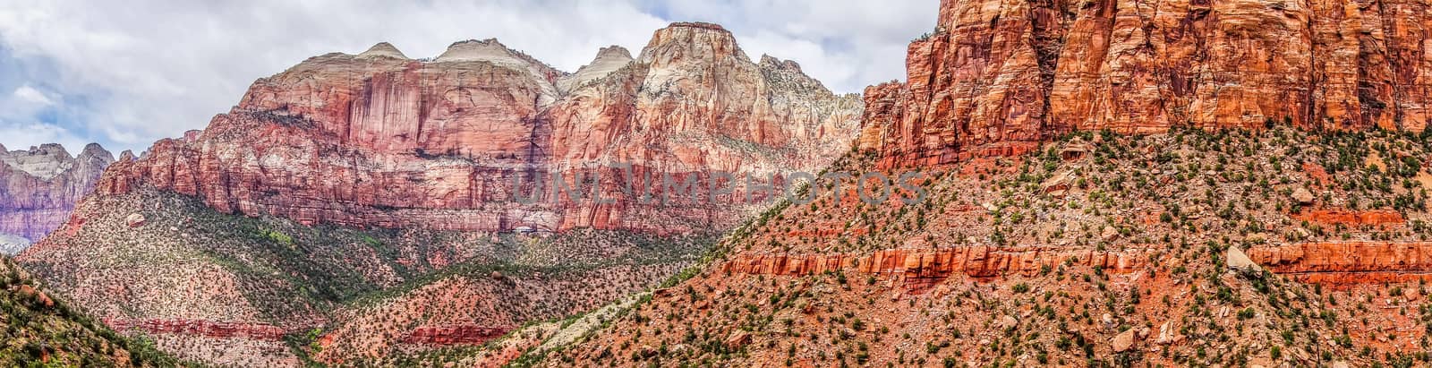 Zion Canyon National Park Utah by digidreamgrafix