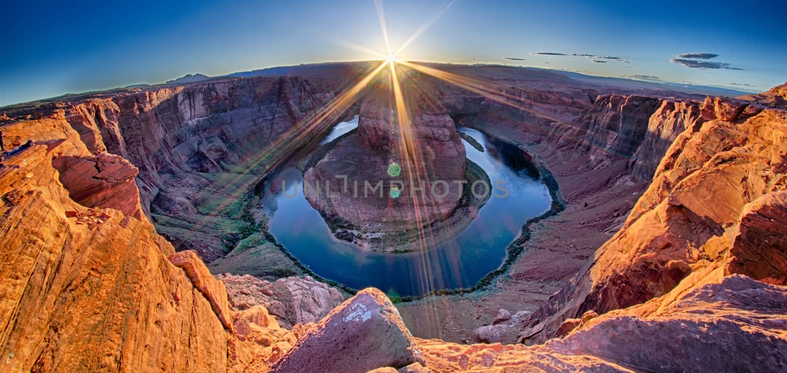 Sunset at the Horseshoe Band - Grand Canyon by digidreamgrafix