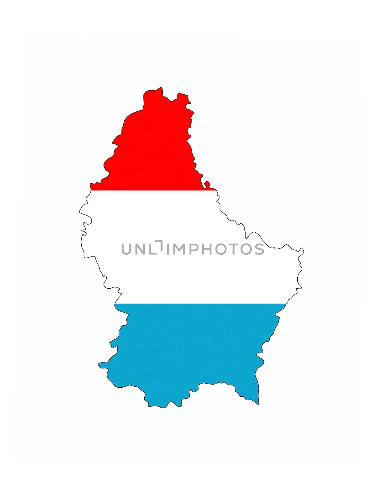 luxembourg country flag map shape national symbol