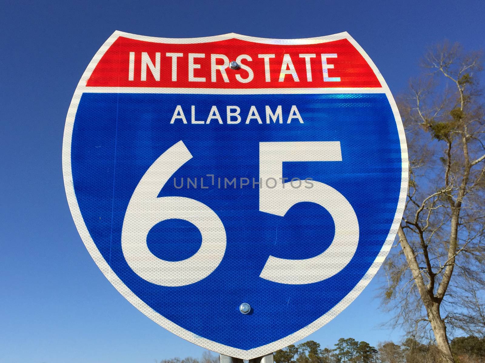Highway sign for I-65 in Alabama by jimmartin