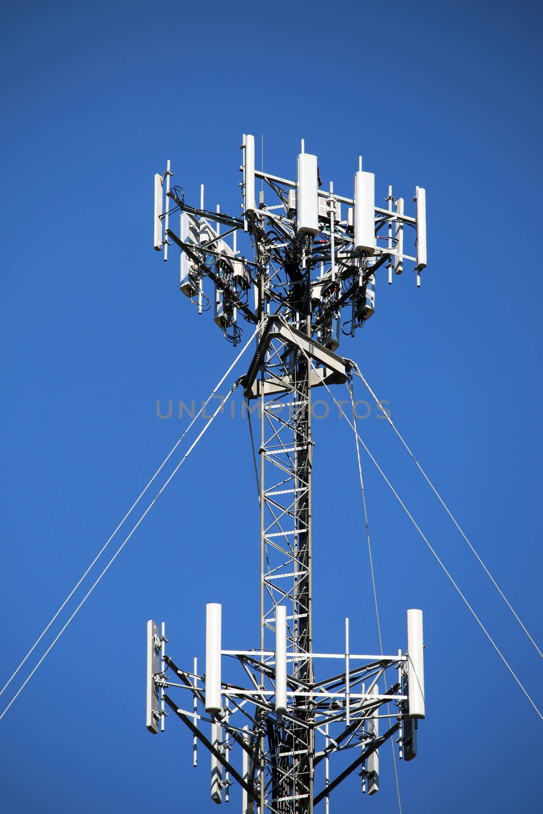 Close up of a cell tower by jimmartin