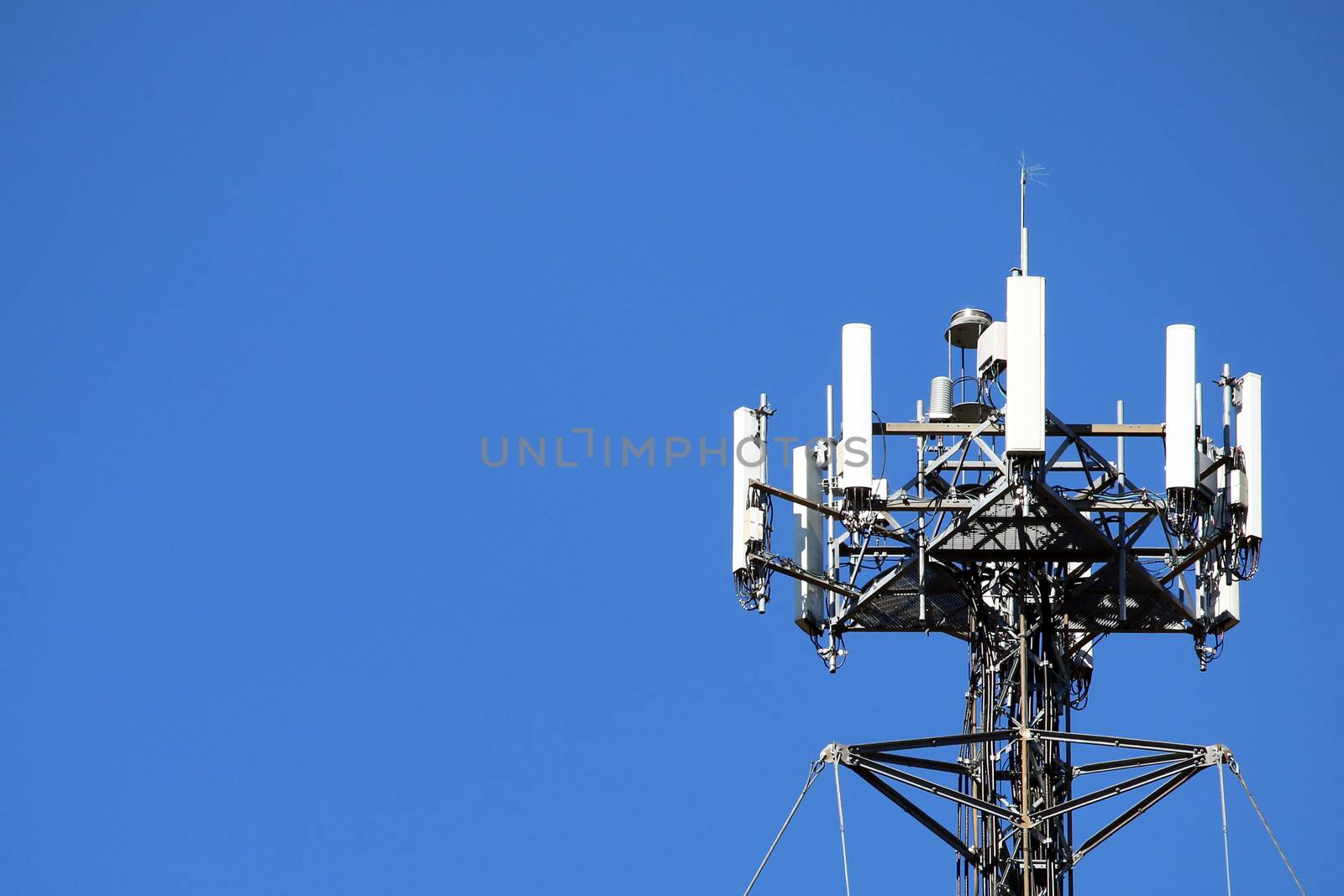 Close up of a cell tower by jimmartin