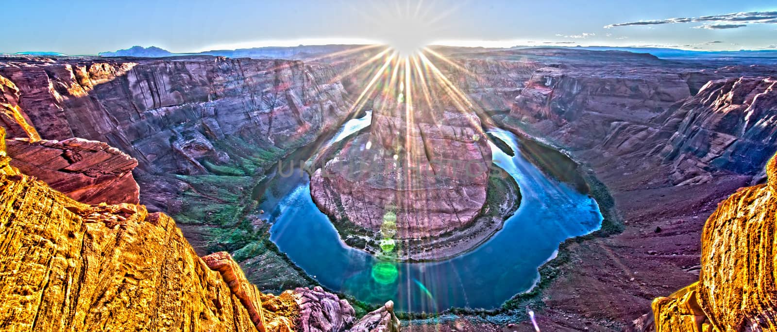 Sunset at the Horseshoe Band - Grand Canyon by digidreamgrafix