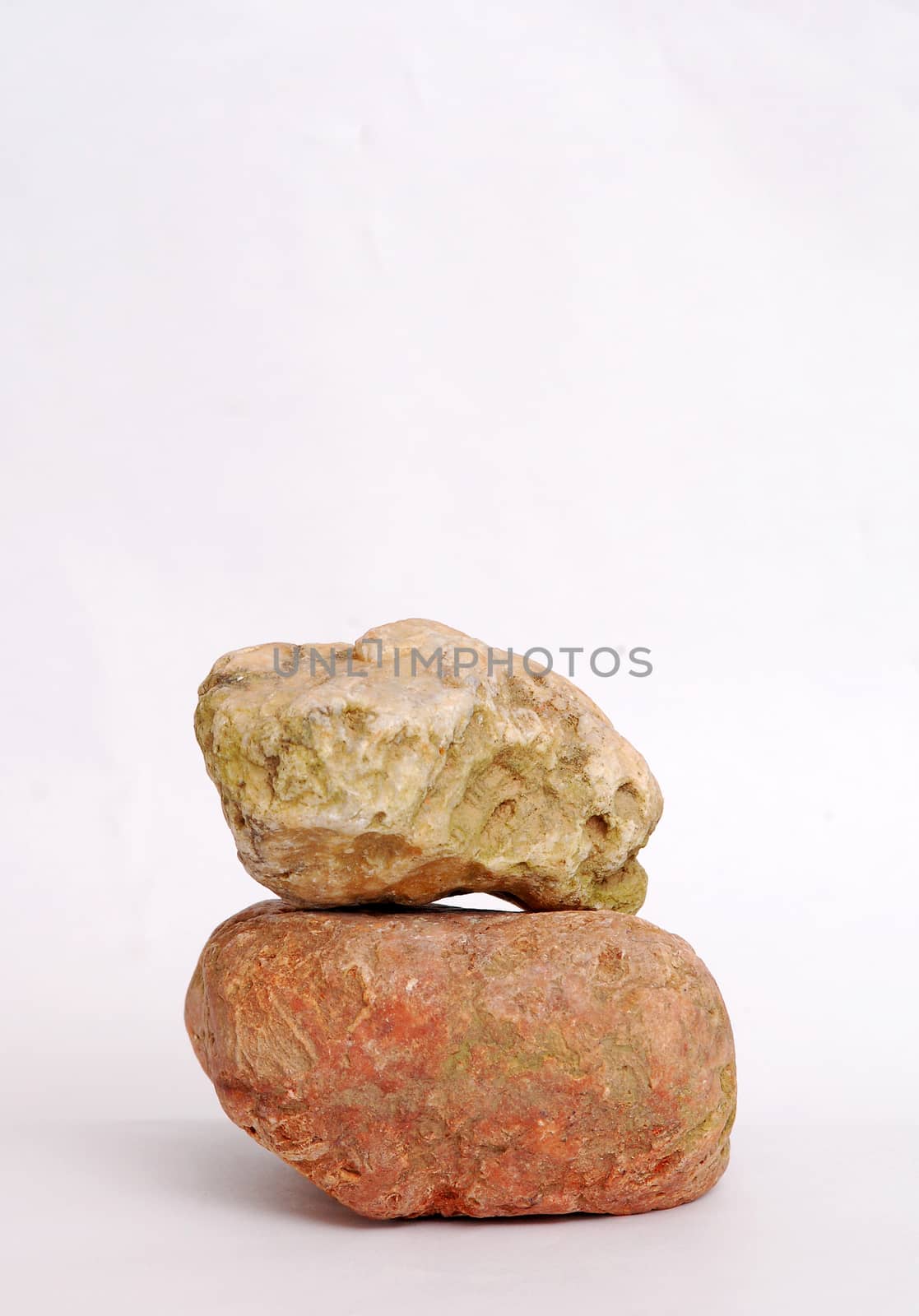  Picture of river stone in the studio