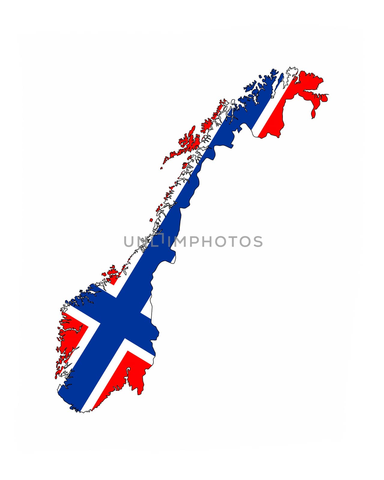 norway country flag map shape national symbol