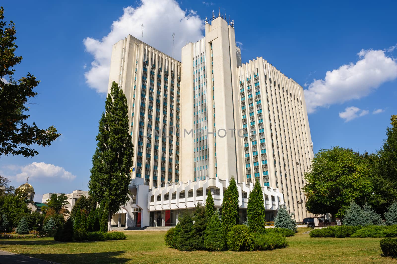 Building with offices of several ministries in Chisinau, Moldova