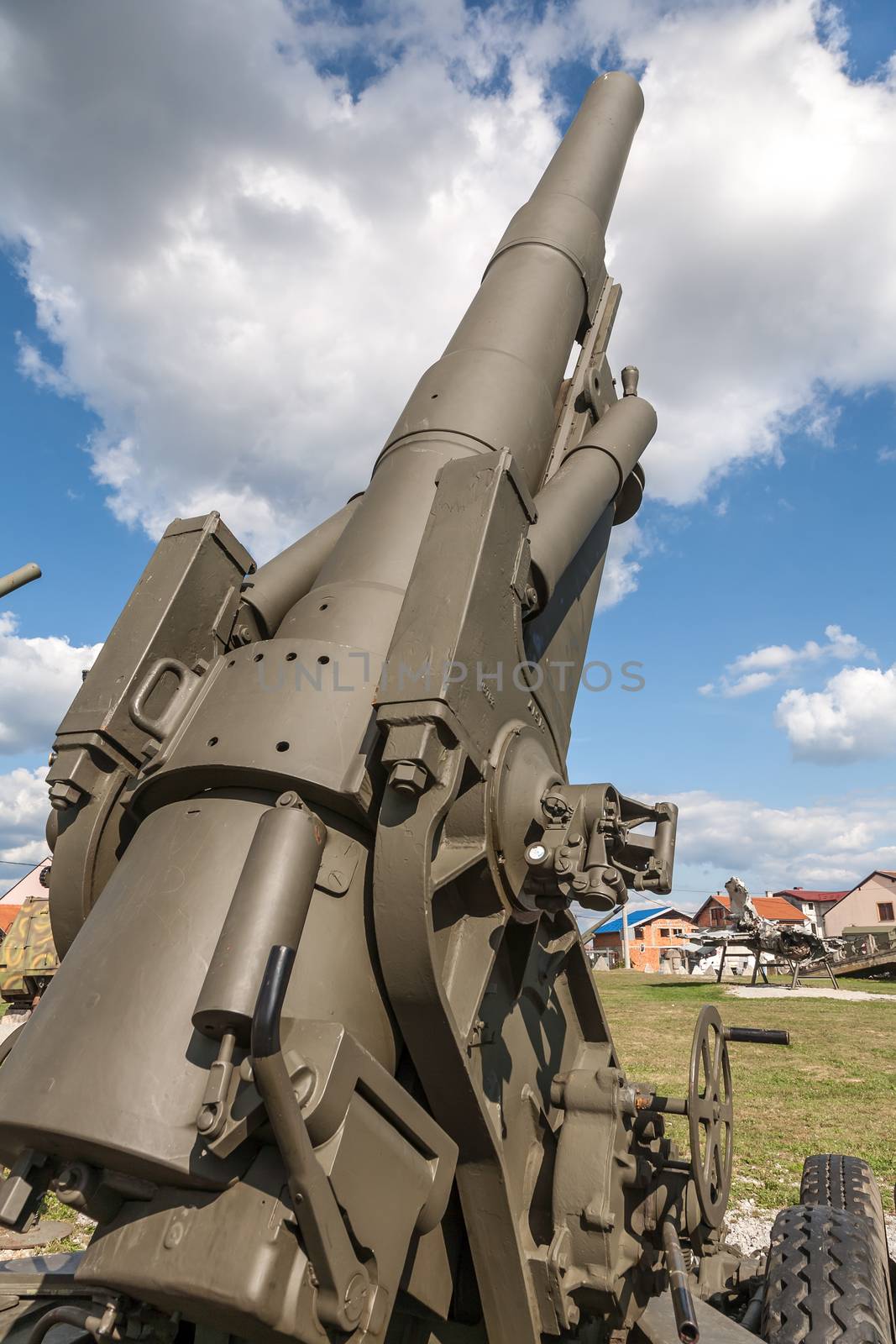 Old weapons - anti-aircraft guns, after the war in Croatia