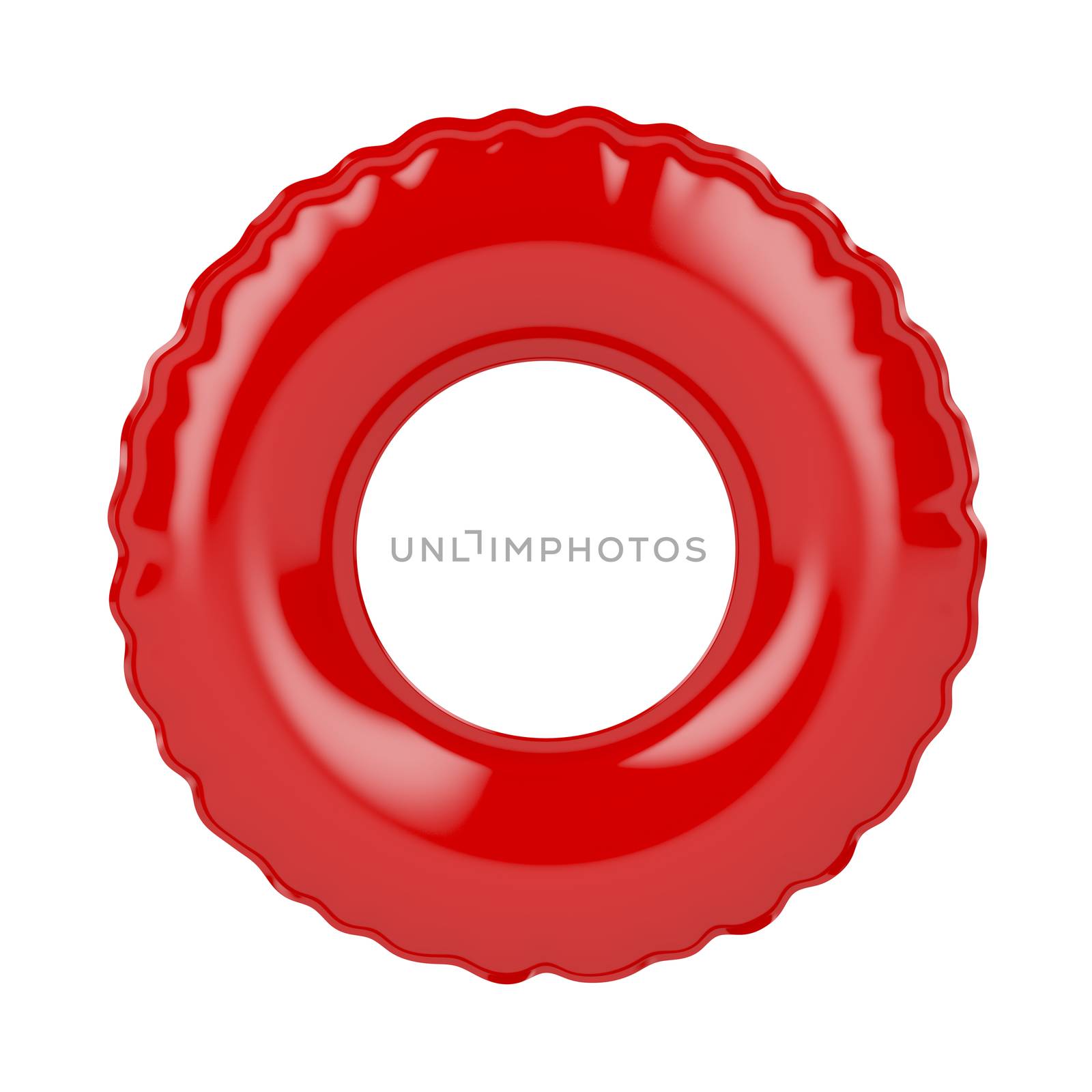 Red swim ring by magraphics