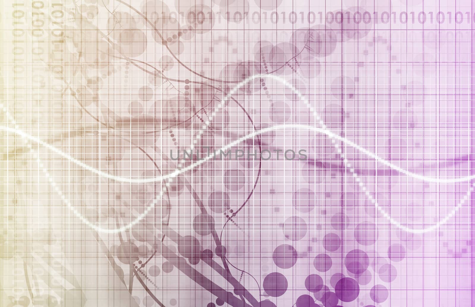 Medical Research Background with Molecule Formation Art