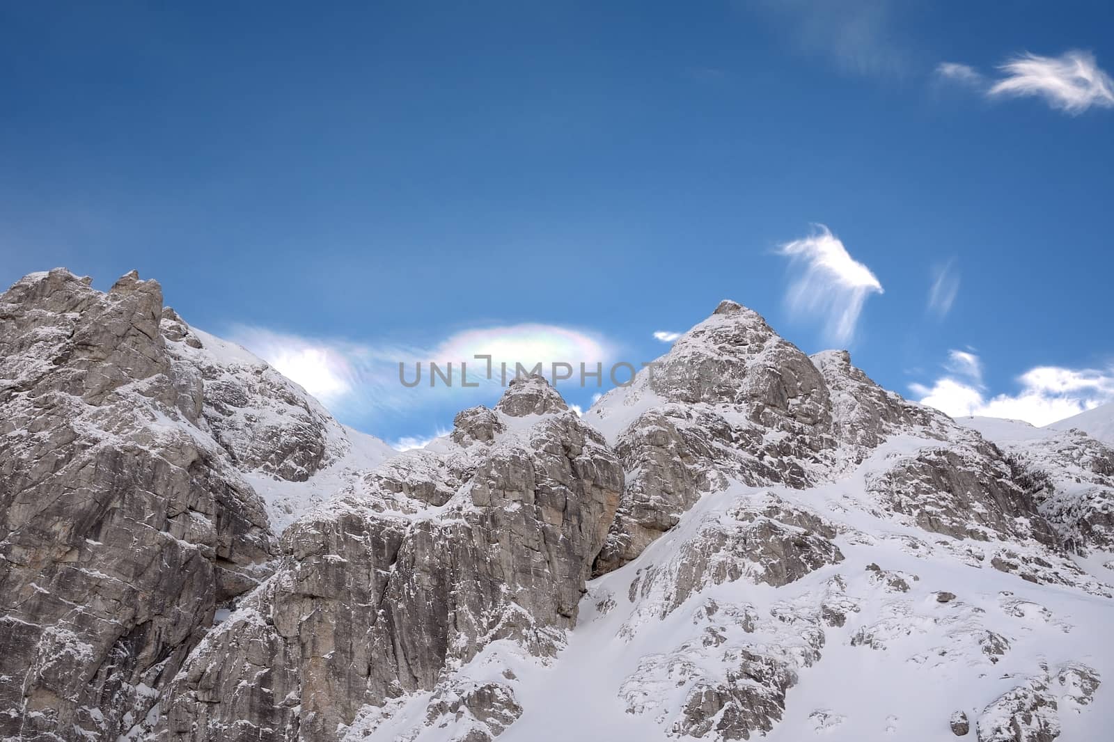 Alpine landscape in Bucegi mountains, Romania by comet