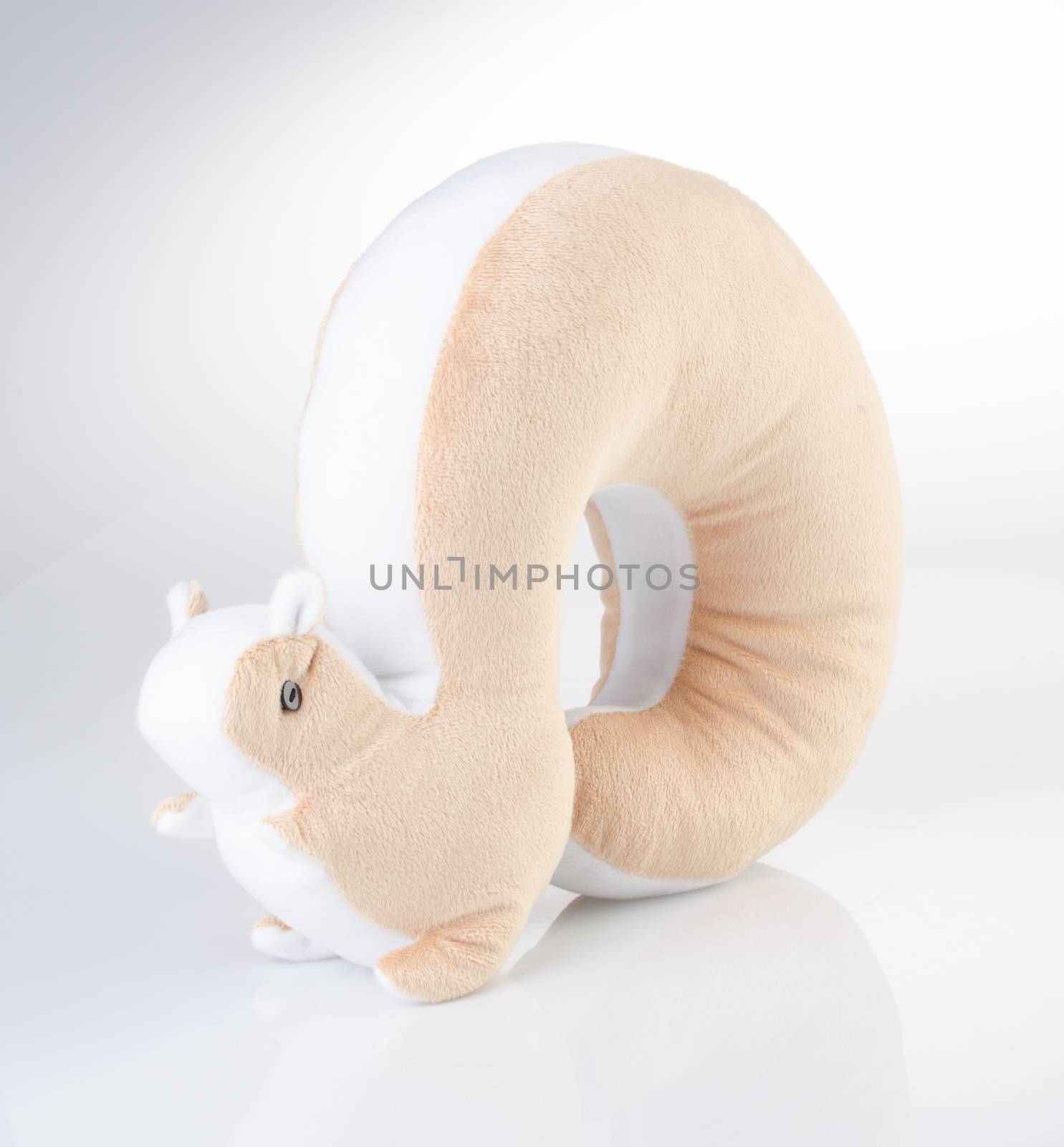Neck pillow on the background. colour Neck pillow on the backgro by heinteh