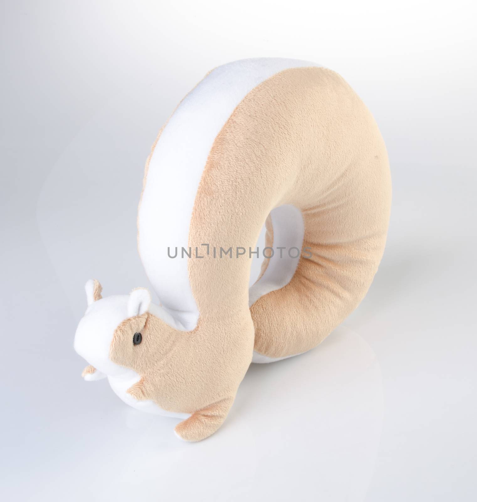 Neck pillow on the background. colour Neck pillow on the backgro by heinteh