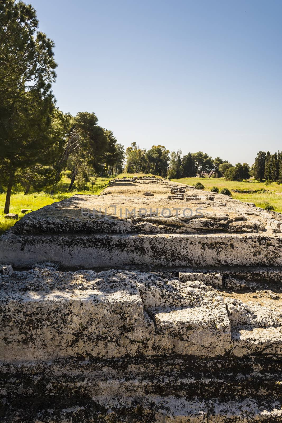 Ancient ruins in Syracuse, Sicily, Italy by ankarb