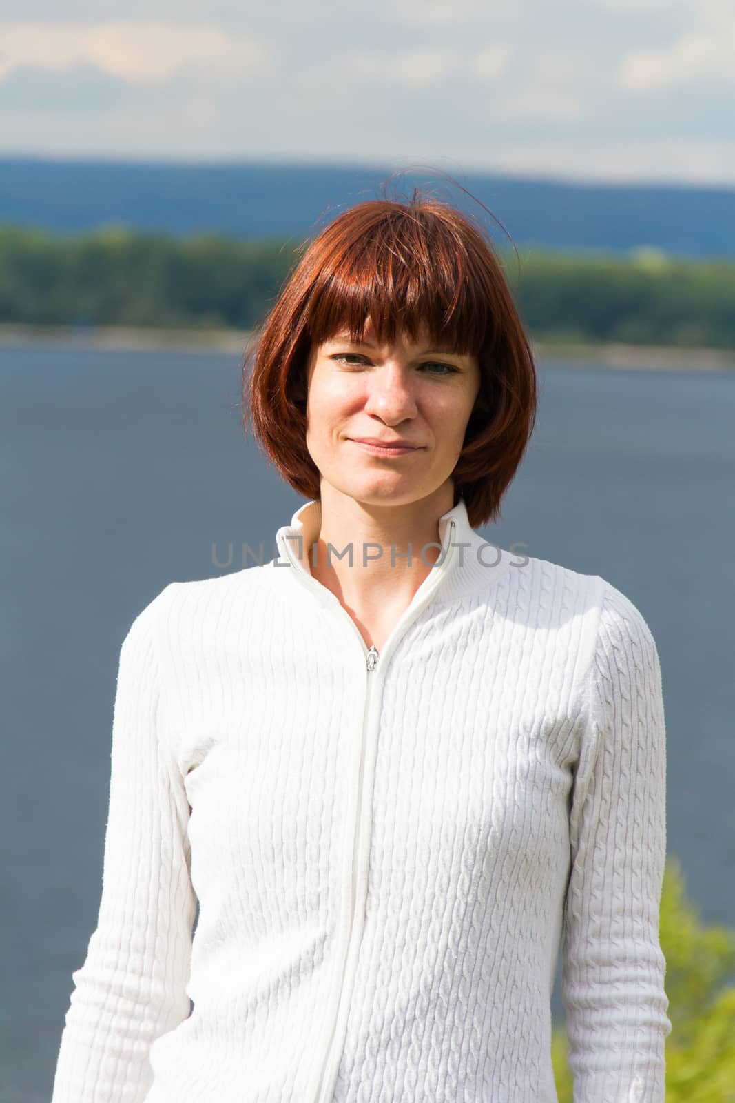 Photo of beautiful woman with brown hair