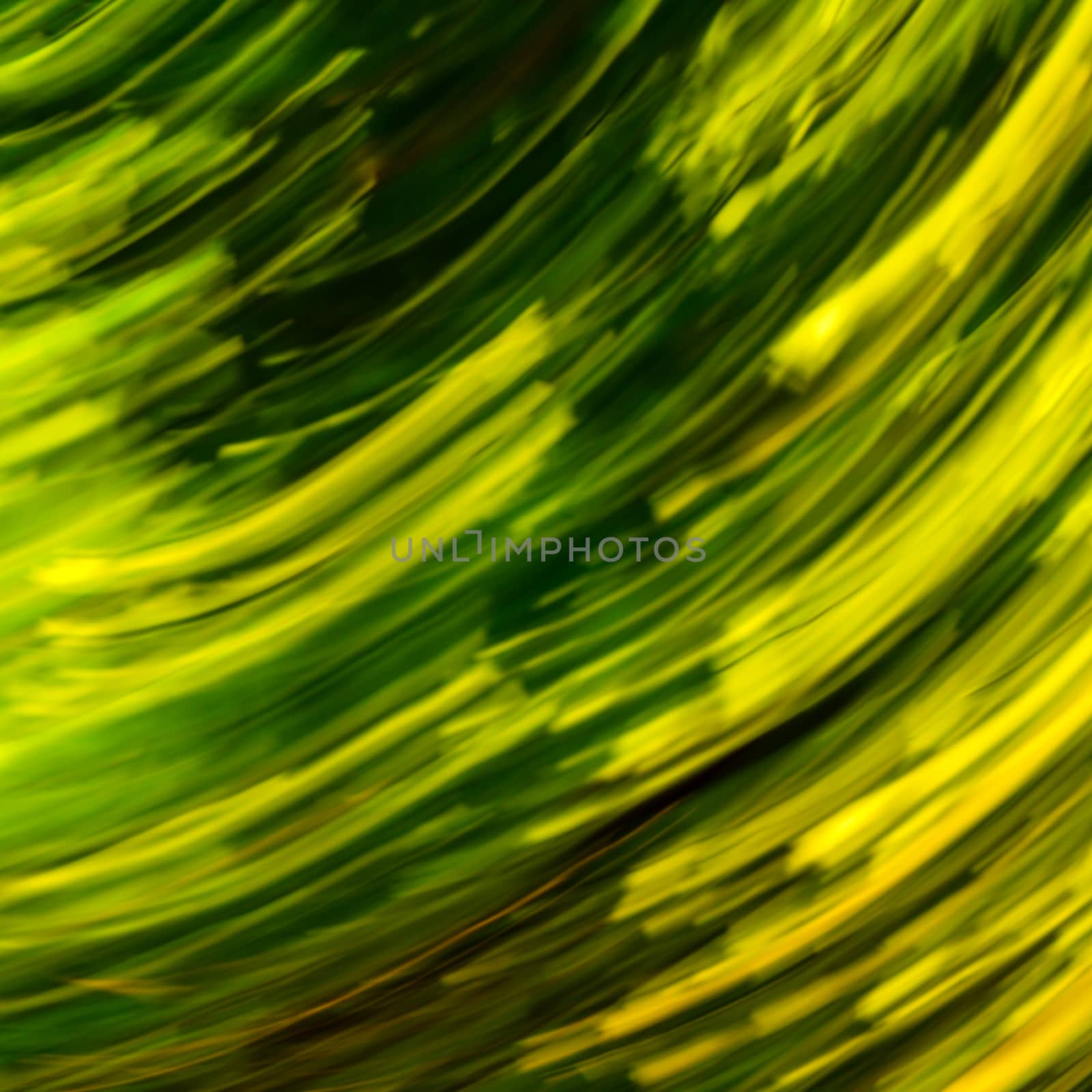 Green yellow abstract nature background of blurred lines. 