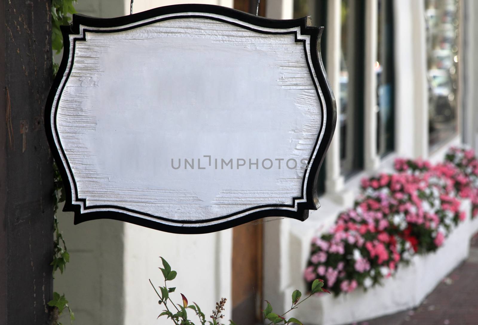 Wooden sign on the streets of Carmel. California