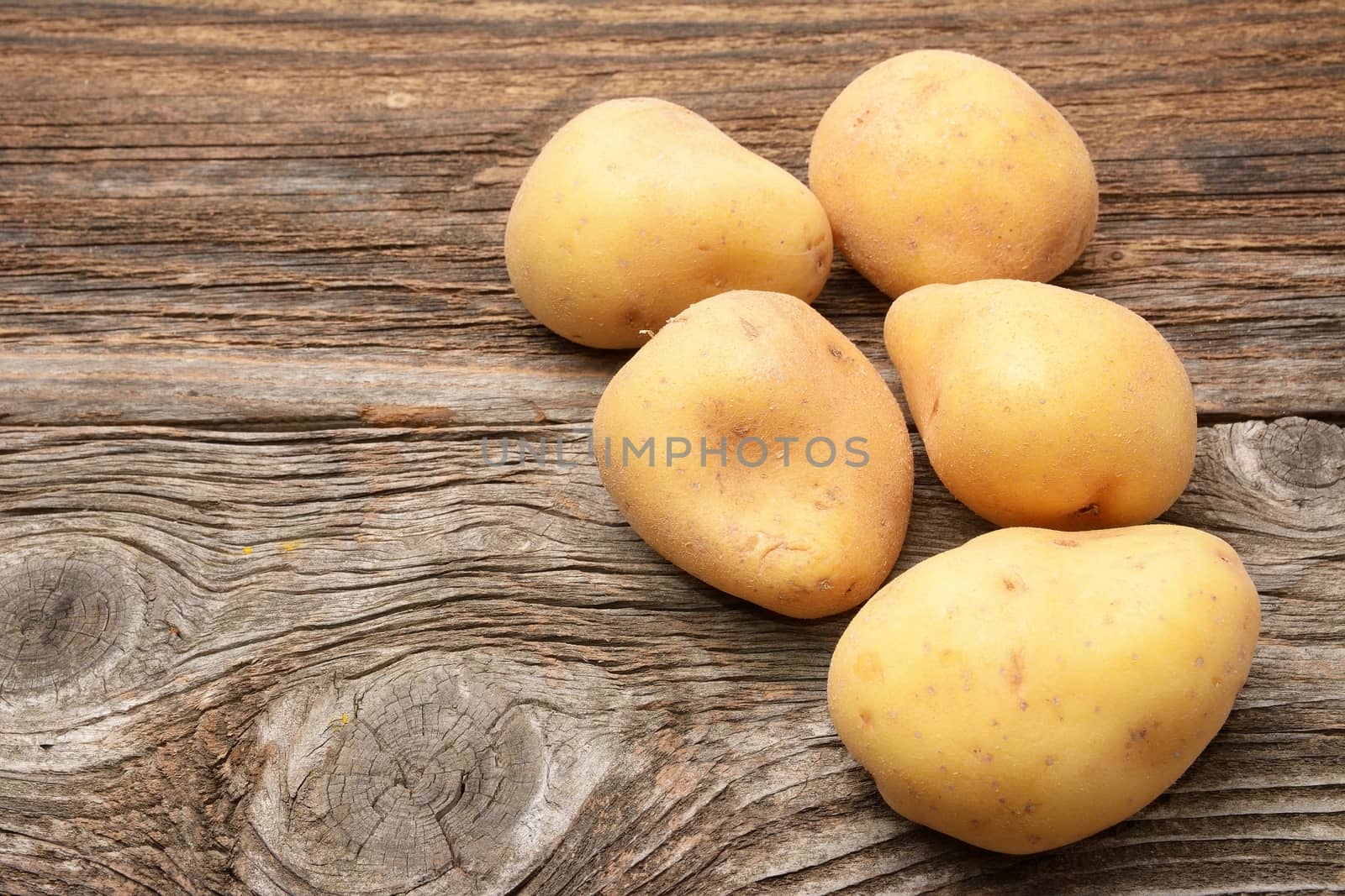 Raw potatoes by comet