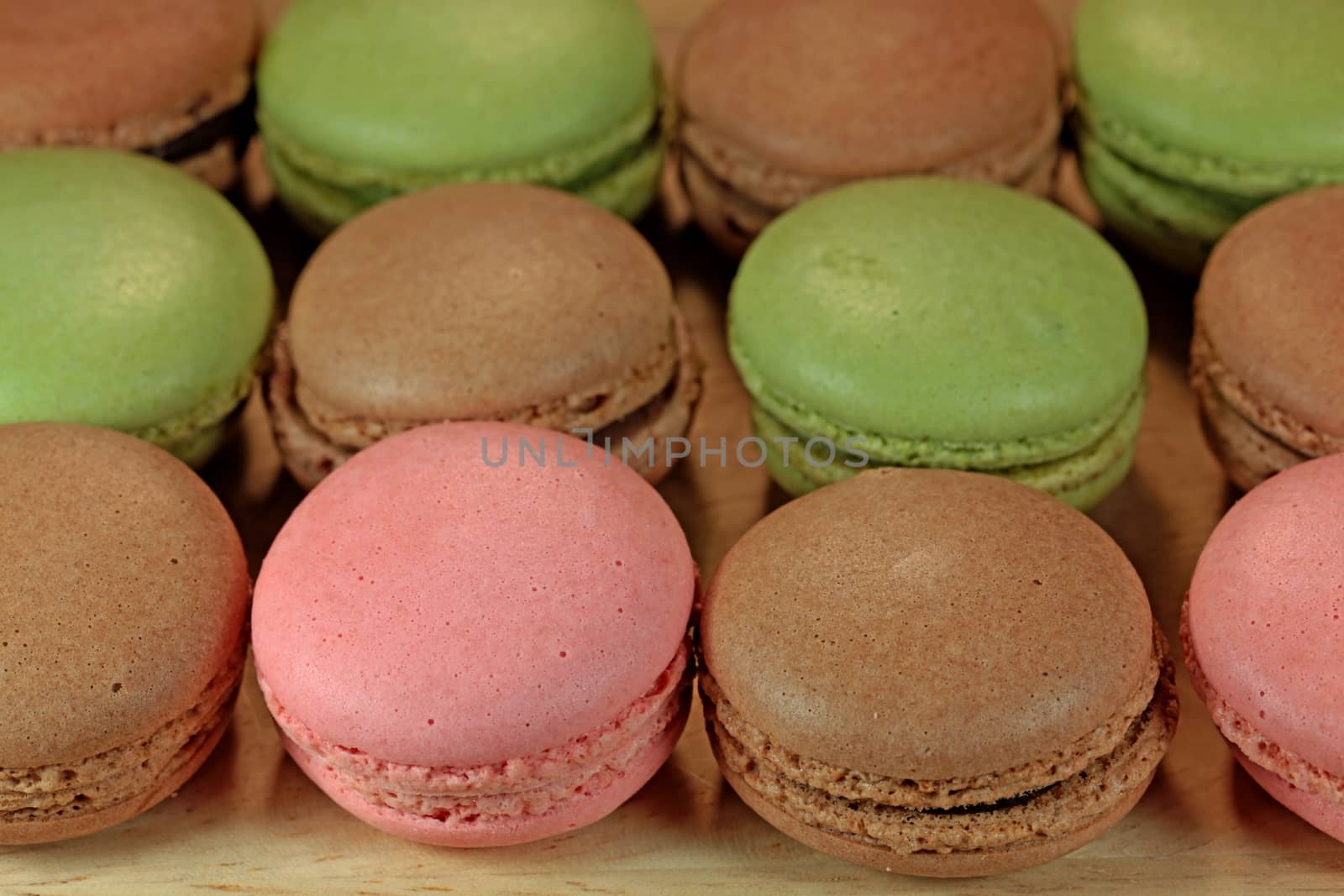 Macro photography of French Macaron. 