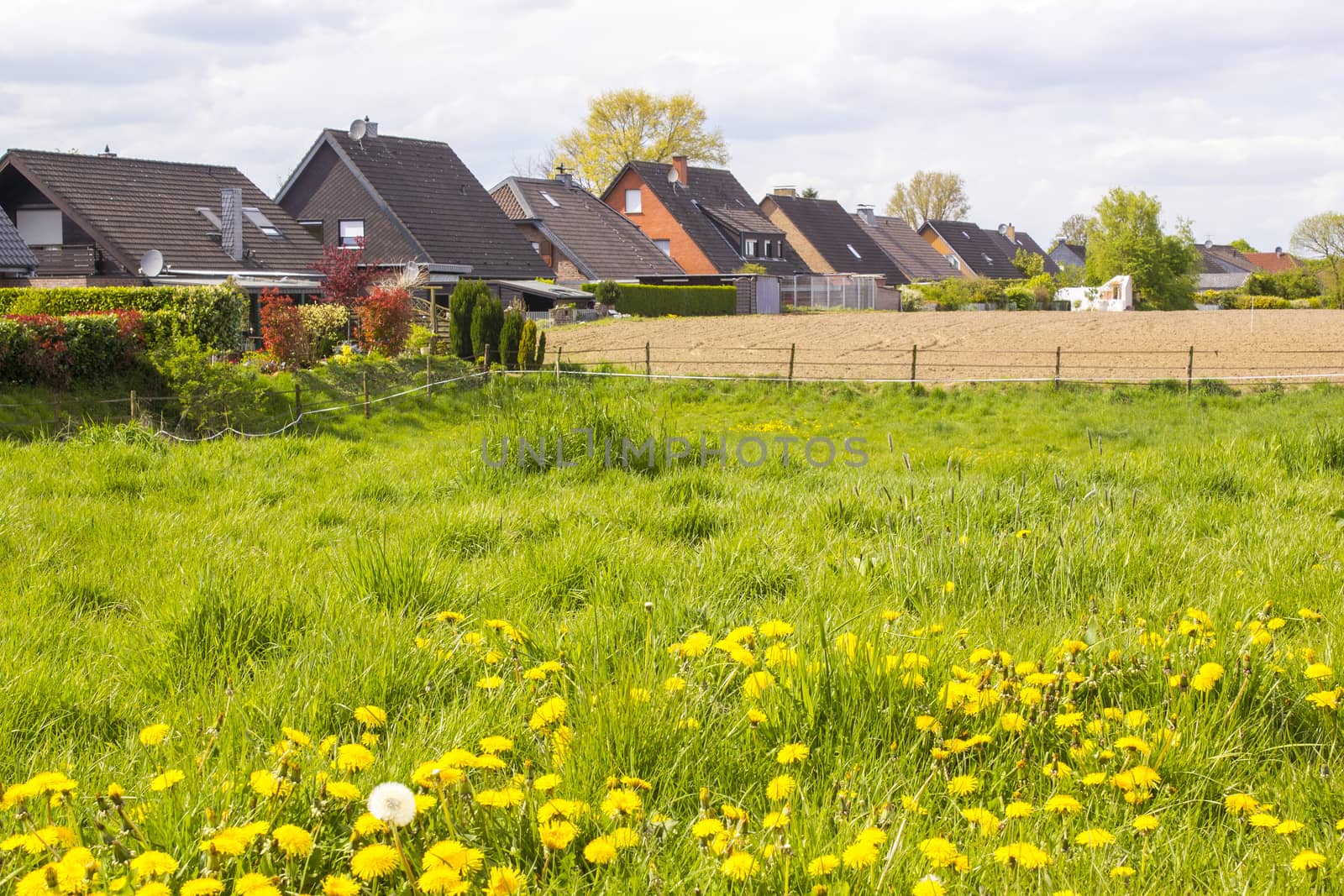 German countryside landscape, Lower Rhine Region