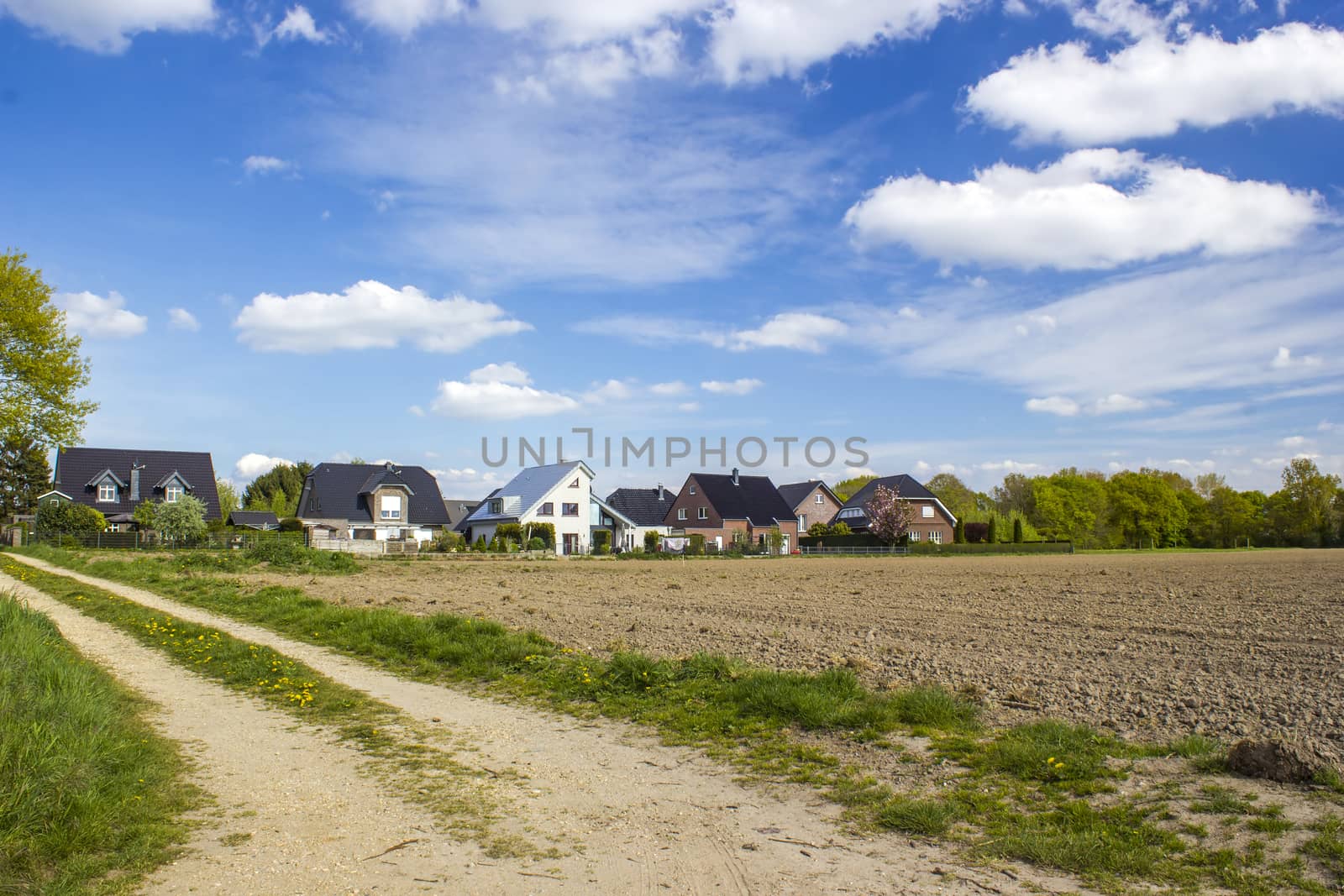 German countryside landscape, Lower Rhine Region