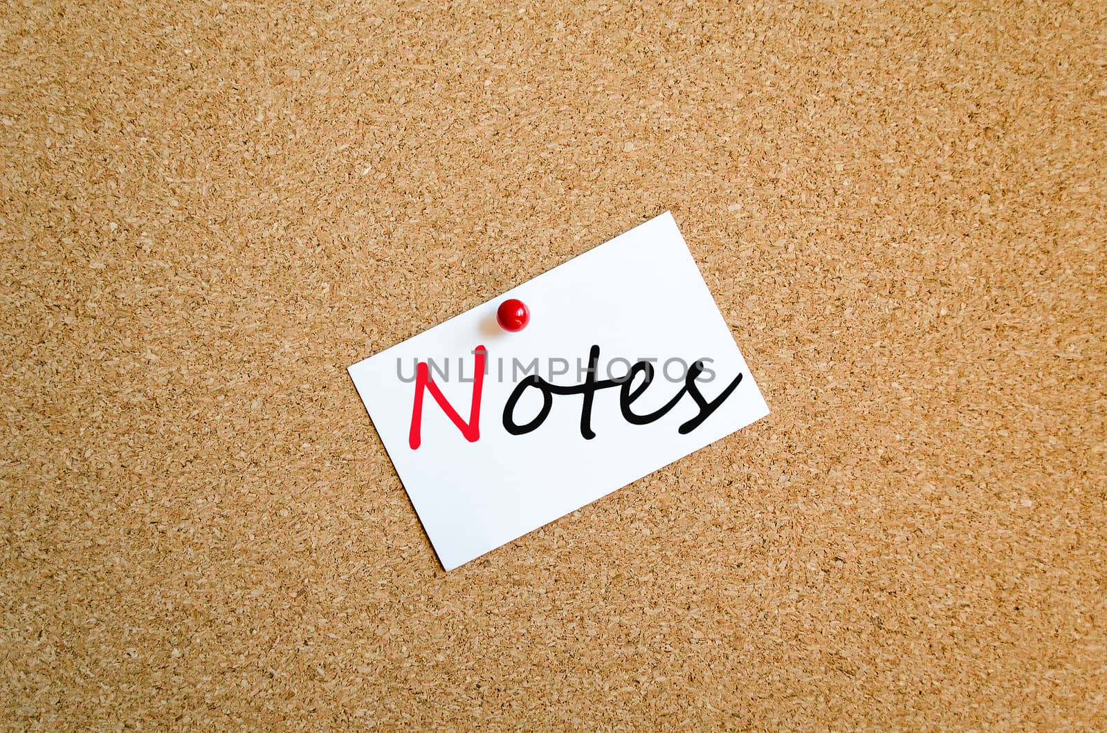 Sticky Note On Cork Board Background Notes Concept