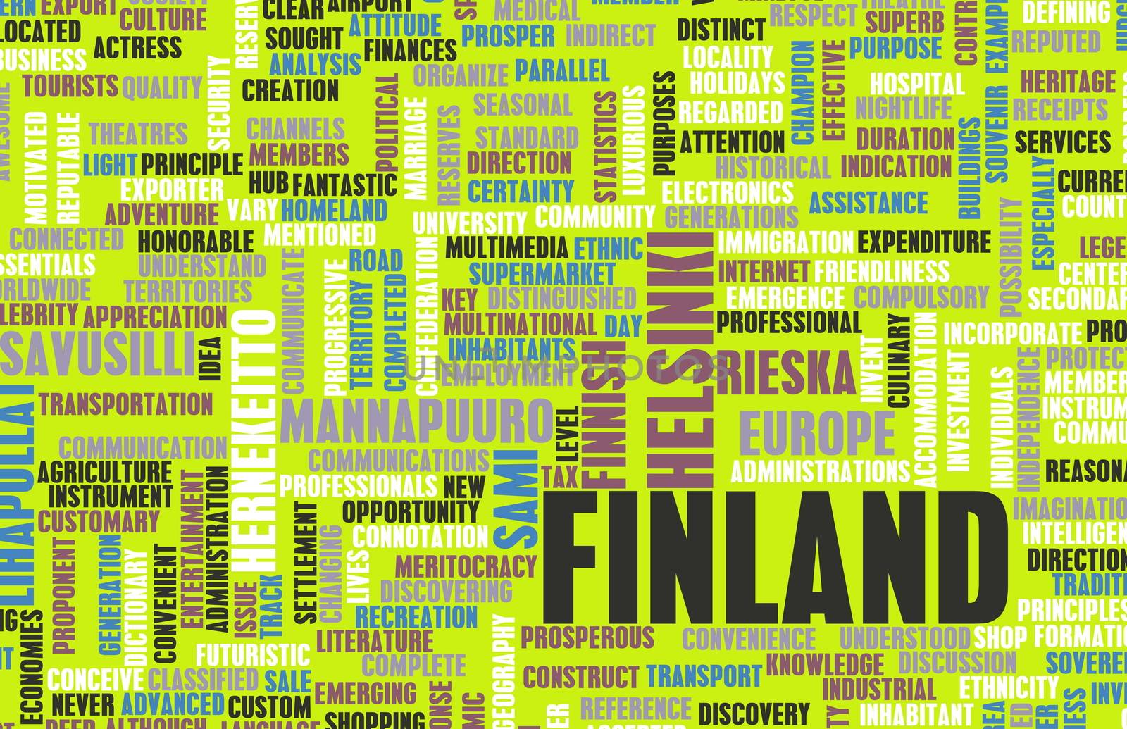 Finland Helsinki as a Abstract Concept Art