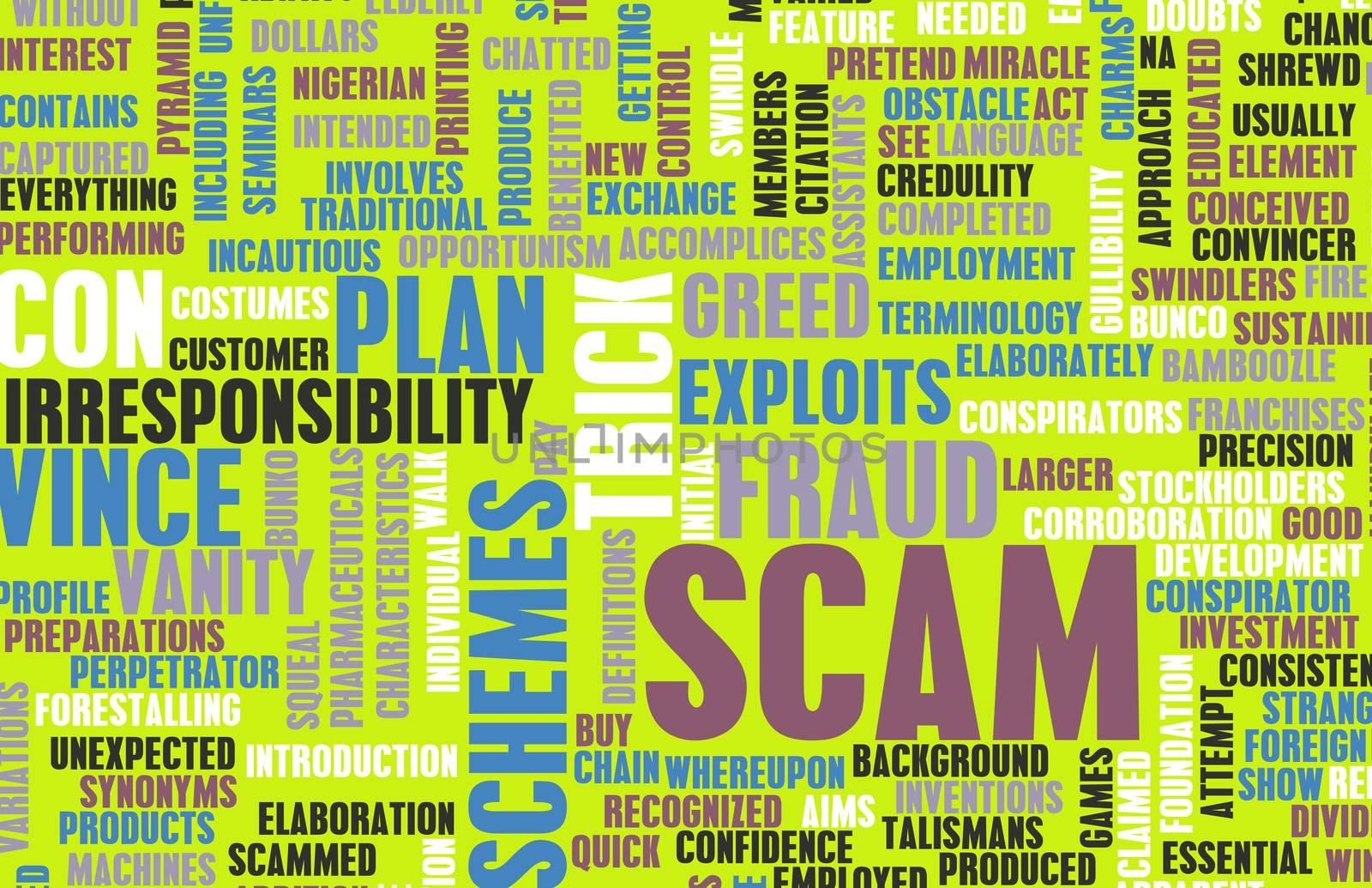 Scam or Scams Online on the Internet as Concept