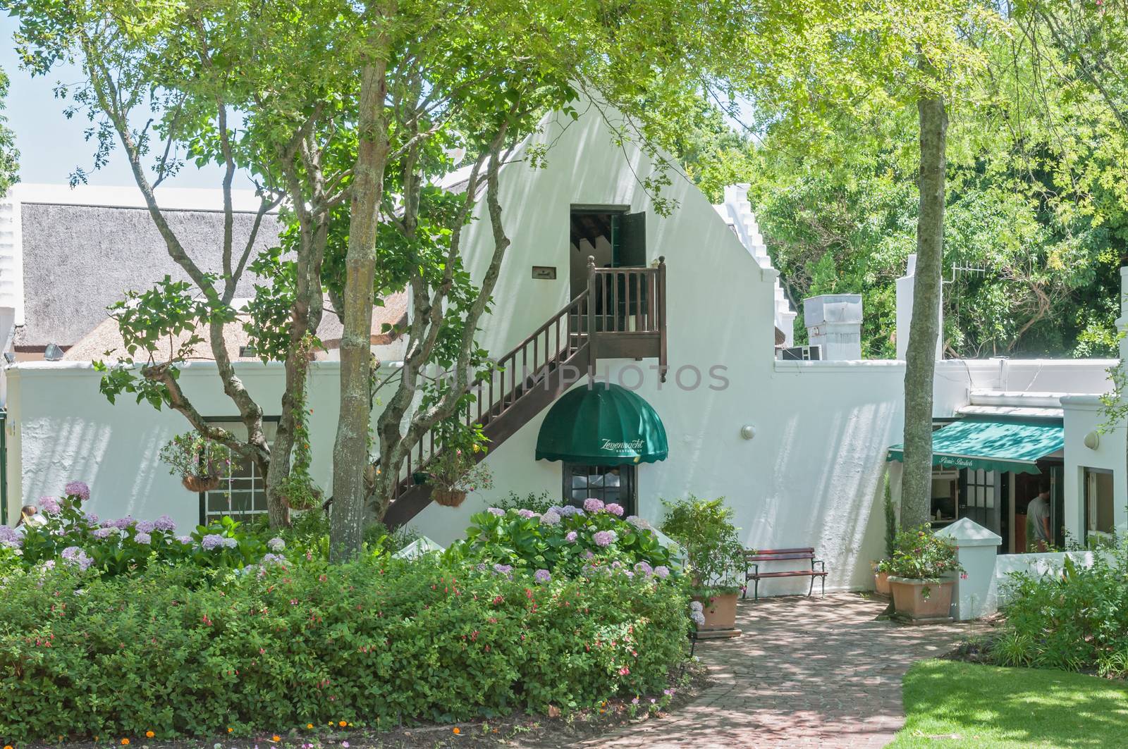 CAPE TOWN, SOUTH AFRICA - DECEMBER 15, 2014:  Restaurant on the Zevenwacht Wine Estate near Bellville. The farm offers wine tasting and a playground for children