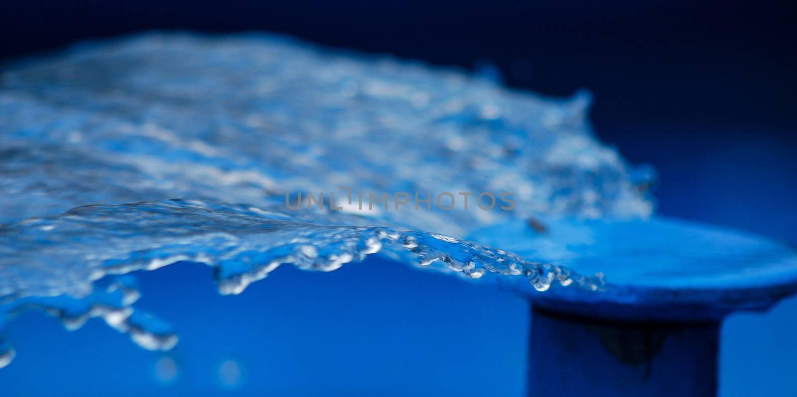 Blue water bubbles,picture of a 