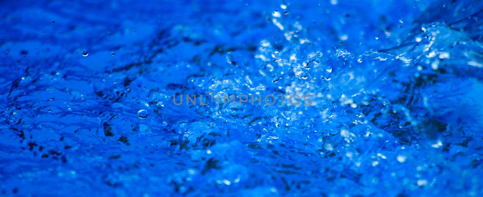 Blue water bubbles,picture of a 