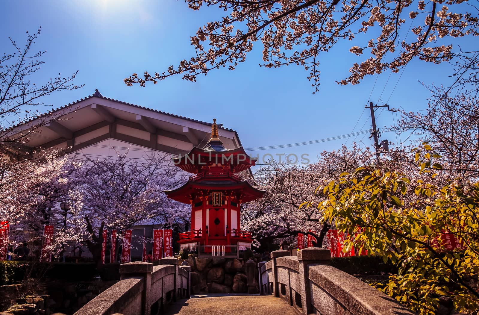 Japanese shrine in Osaka