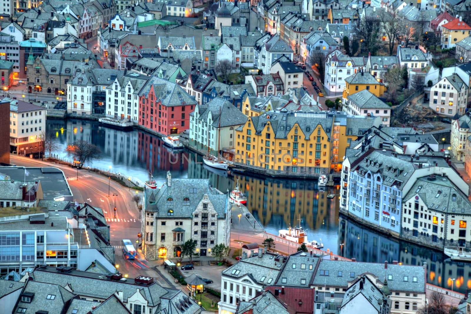 City of Alesund in Norway by anderm