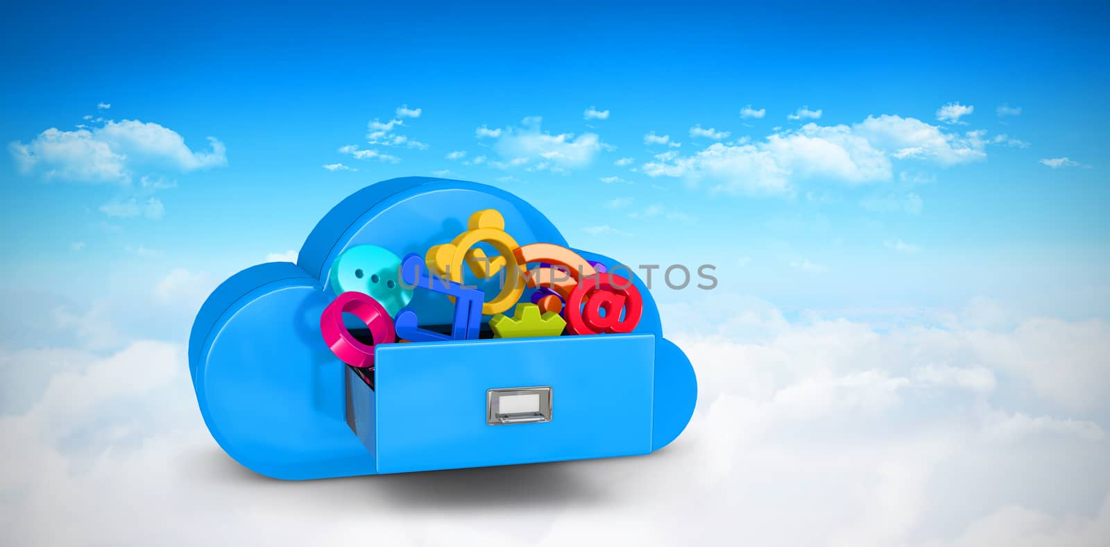 Composite image of cloud computing drawer by Wavebreakmedia