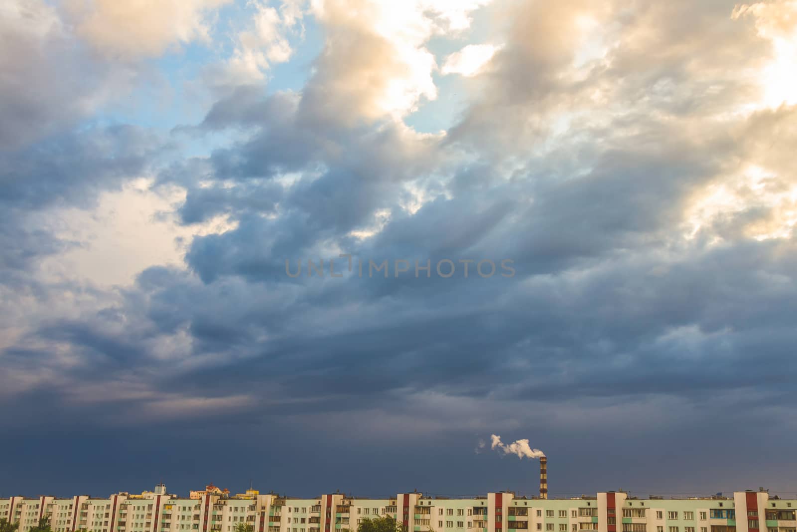 Clouds on sky background